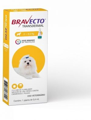 Antipulgas e Carrapatos MSD Bravecto Transdermal para Cães de 20 a